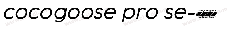 cocogoose pro se字体转换